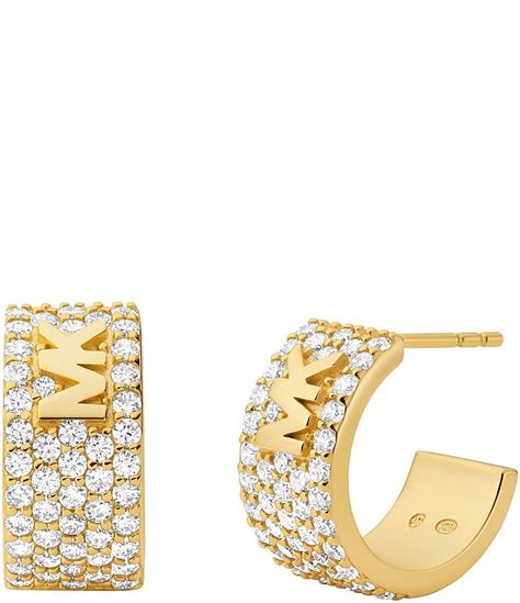 michael kors herzförmige ohrringe|michael kors gold hoop earrings.